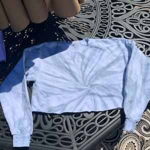 Tie dye cropped sweatshirt / crewneck